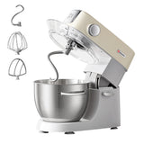 Hauswirt Electric Stand Mixer M5C, 5.4Qt Dough Mixer, 8-Speed 500W Tilt-Head Food Mixer, mixers kitchen electric stand mixer with Dough Hook, Wire Whip & Beater, Ivory White